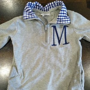 Love That Cotton Half Zip Sweater "M" mono